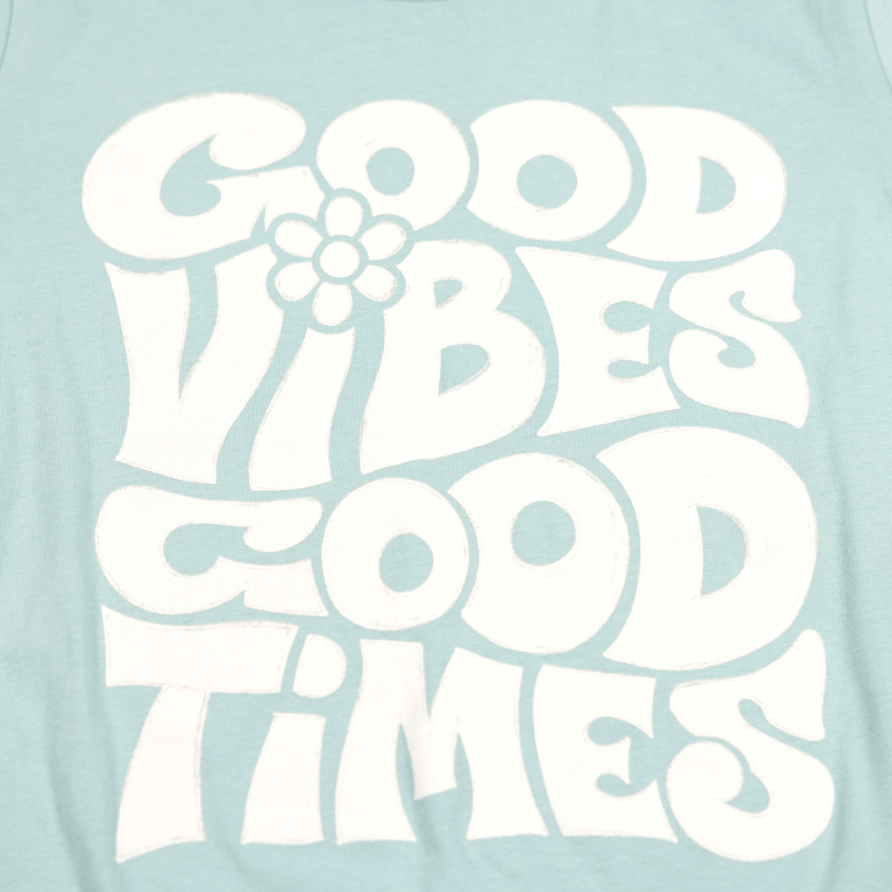 Womens Groove Tee - Dust Blue_Detail